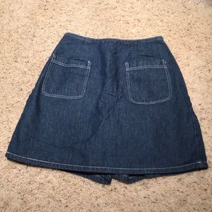 Petite Sophisticate 2P Denim Skort with pockets
